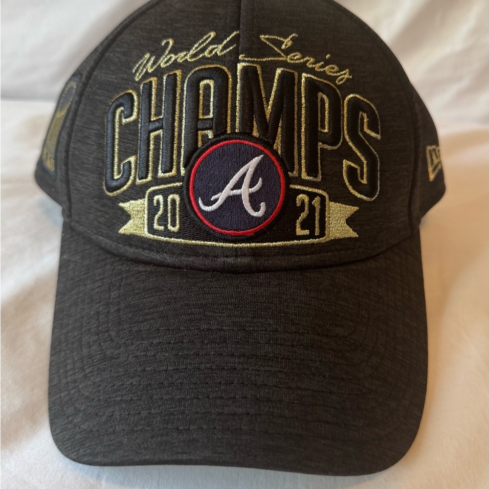 New Era Hat 2021 World Series Champs Atlanta Braves On Field Adjustable Cap